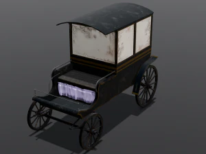 Old Carriage 3D Model