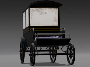 Old Carriage 3D Model