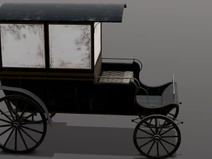 Old Carriage 3D Model