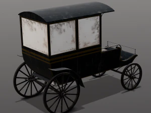 Old Carriage 3D Model