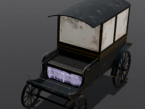Old Carriage 3D Model