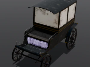 Old Carriage 3D Model