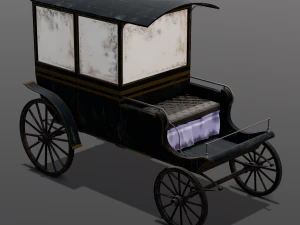 Old Carriage 3D Model