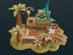 Island 3D Model