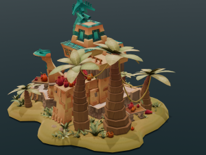 Island 3D मॉडल