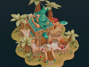 Island 3D मॉडल
