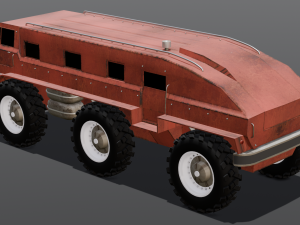 Red Van 3D-Modell