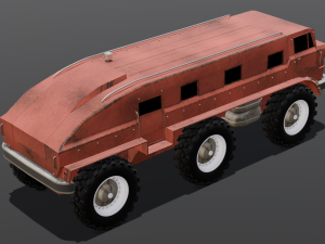 Red Van 3D-Modell