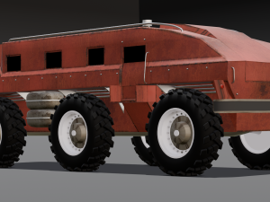 Red Van 3D-Modell