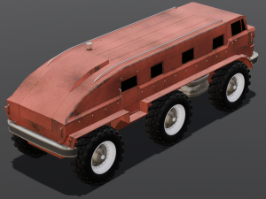 Red Van 3D-Modell