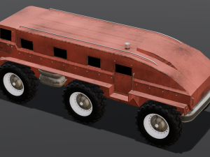 Red Van 3D-Modell