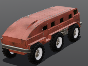 Red Van 3D-Modell
