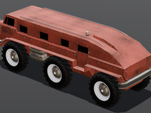 Red Van 3D-Modell