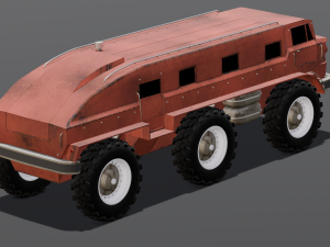 Red Van 3D-Modell