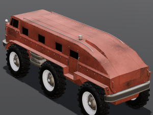 Red Van 3D-Modell