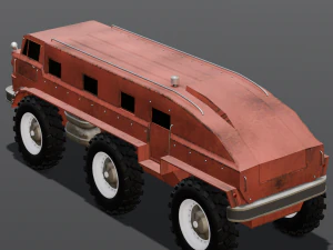 Red Van 3D Model