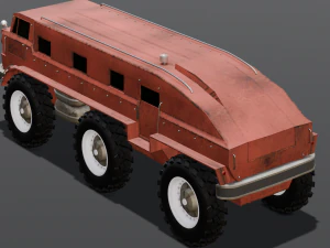 Red Van 3D Model
