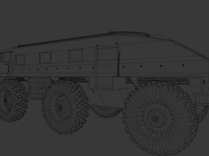 Red Van 3D Model