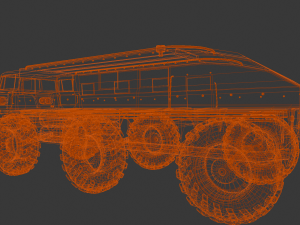 Red Van 3D-Modell