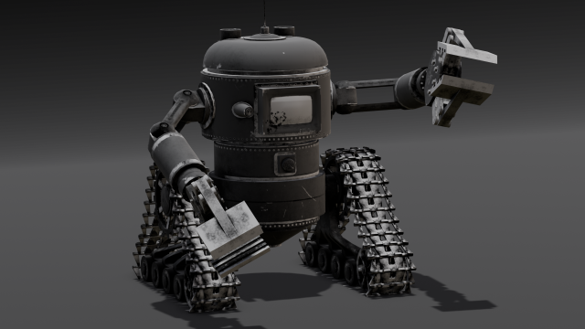 Robot Modelo 3D .c4d .max .obj .3ds .fbx .stl .blend 