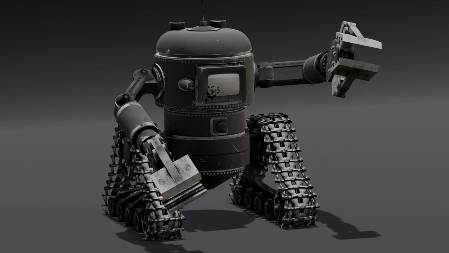 Robot 3D Model .c4d .max .obj .3ds .fbx .stl .blend