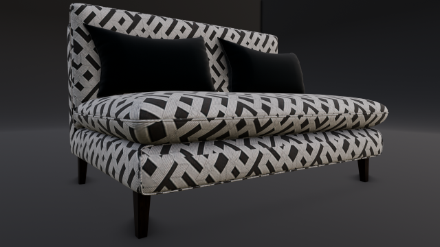 Sofa Set 3D Модель .c4d .max .obj .3ds .fbx .stl .blend 