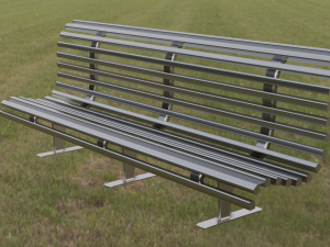 Steel Bench 3D Model