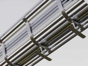 Steel Bench 3D Model