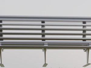 Steel Bench 3D Model