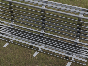 Steel Bench 3D Model