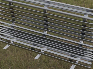 Steel Bench 3D Model