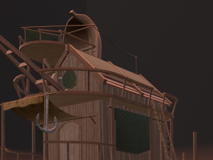 Wooden Hut Modello 3D