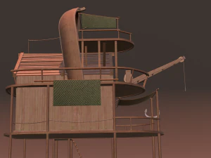 Capanna di legno Modello 3D