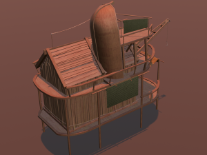 Wooden Hut Modello 3D