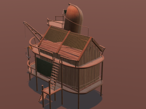 Wooden Hut Modello 3D
