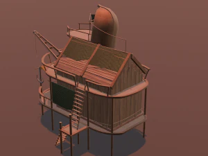 Capanna di legno Modello 3D