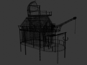 Wooden Hut Modello 3D