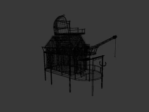 Capanna di legno Modello 3D