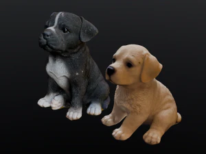 2 Dogs 3D Model