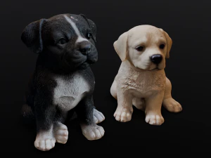 2 Dogs 3D Model