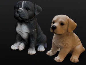 2 Dogs 3D Model