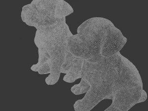 2 Dogs 3D Model