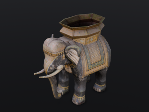 Elephant statue Modelo 3D