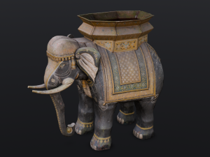 Elephant statue Modelo 3D