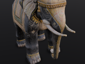 Elephant statue 3D Model