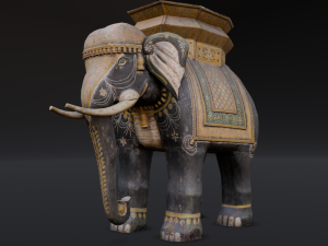 Elephant statue Modelo 3D