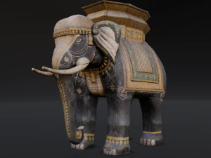 Elephant statue 3D Model