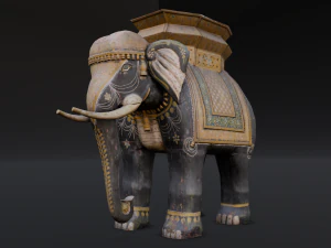 Elephant statue 3D Model
