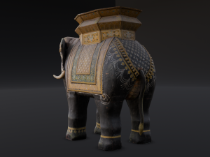 Elephant statue Modelo 3D