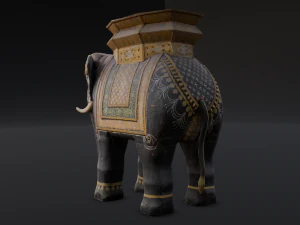 Elephant statue 3D Model
